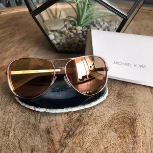 Micheal Kors Chelsea Aviator Rose Gold